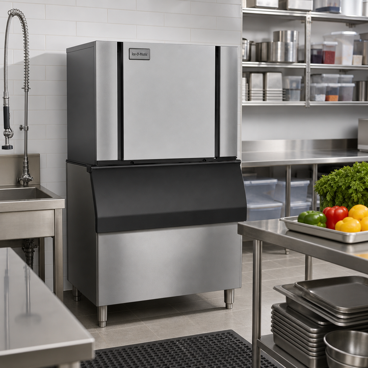 Product image #3 for Ice-O-Matic Elevation Series Modular Full Cube Water-Cooled Ice Maker, 1,860 lb/Day