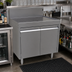 Thumbnail image #2 for Glastender DBCB-30 Stainless Steel Underbar Drainboard Cabinet Base with Hinged Doors, 30 Inch W x 24 Inch D
