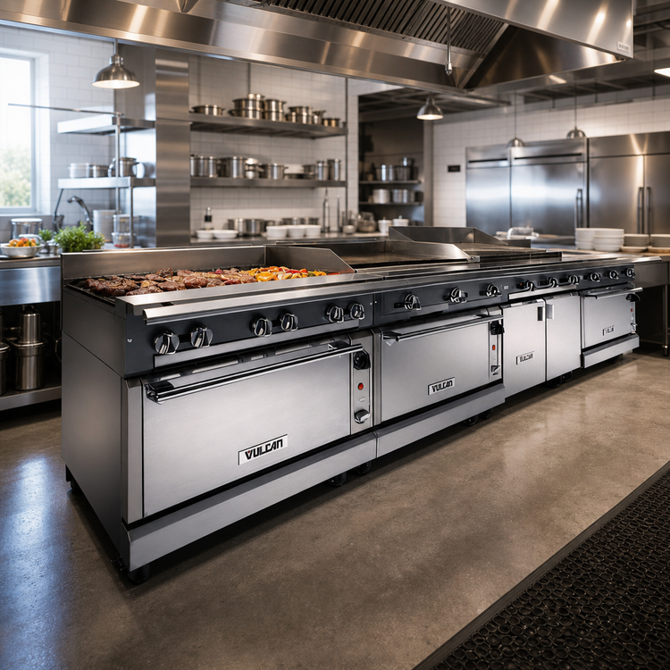 Product image #2 for Vulcan VGT18 18-Inch Heavy Duty Modular Gas Griddle with Thermostatic Control