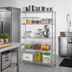 Thumbnail image #2 for Redipak 5-Tier Wire Shelving Unit, 60 x 18 x 74 Inches, Zinc Finish