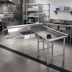 Thumbnail image #2 for Eagle Group SDTCIR-60-16/4 Island Soiled Dishtable with 20 x 20 x 5 Pre-Rinse Sink, Right-Hand, 16/430 Stainless Steel