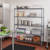 Thumbnail image #2 for Quantum 5-Shelf Wire Shelving Starter Kit, 72-Inch W x 12-Inch D x 63-Inch H, Gray Epoxy Antimicrobial
