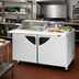 Thumbnail image #2 for Turbo Air Super Deluxe 60-Inch Two-Section Mega Top Sandwich/Salad Prep Table with Clear Lid and Right-Side Work Station