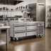 Thumbnail image #2 for Southbend Platinum Series 96-Inch Low-Height Remote Refrigerated Base with 6 Self-Closing Drawers