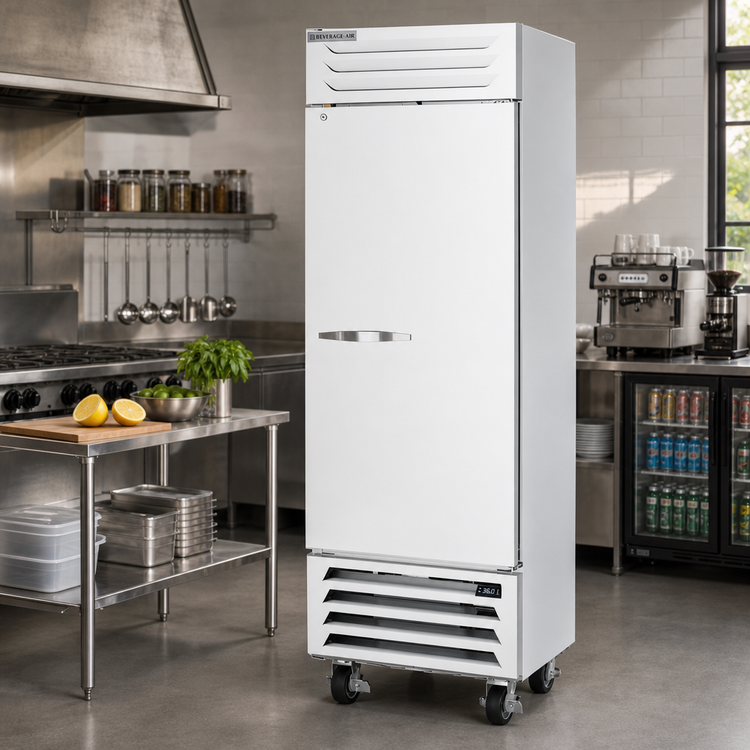 Product image #3 for Beverage-Air Vista® Series One-Section Bottom-Mount Reach-In Refrigerator, 19.08 Cu. Ft., Solid Door