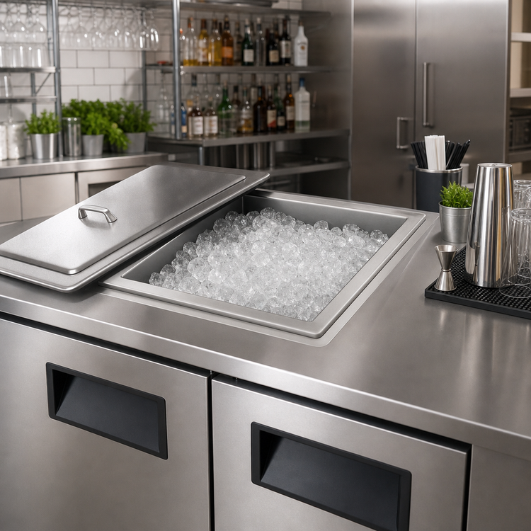 Product image #2 for Delfield 305 Drop-In Ice Bin/Chest Without Cold Plate, 45 lb. Capacity
