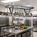 Thumbnail image #2 for Eagle Group 76-Inch Ceiling-Mounted Triple-Bar Aluminum Pot Rack with 21 Double-Pronged Hooks