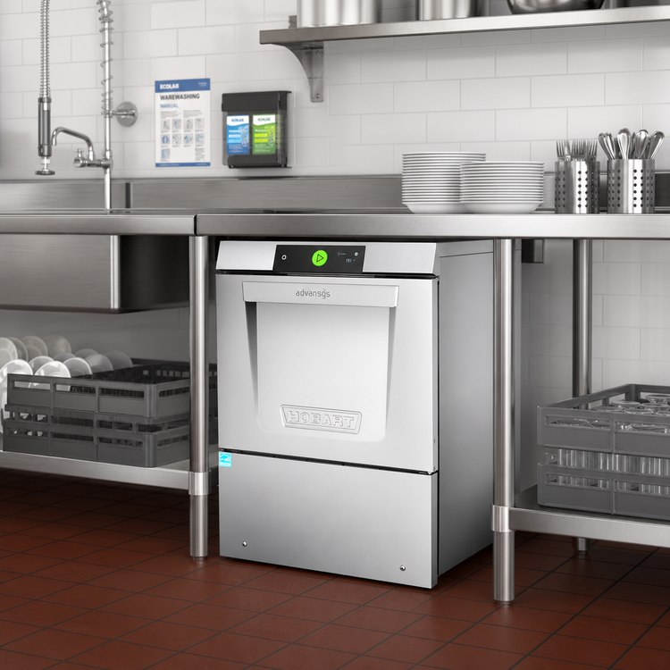 Product image #2 for Hobart Advansys LXNR-30 Undercounter High-Temp Sanitizing Dishwasher, 30 Racks/Hour