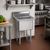 Thumbnail image #2 for Advance Tabco FS-1-1620 1-Compartment Fabricated Stainless Steel Sink with Legs and Tile Edge Splash