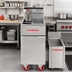 Thumbnail image #2 for American Range AF-25/DS Floor Model Gas Tube Fryer with Dump Station, 25 lb Capacity