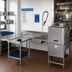 Thumbnail image #2 for Eagle Group Island Soiled Dishtable with Dish Landing Shelf and Pre-Rinse Sink, Right-to-Left Operation, 72-Inch Machine-to-Corner