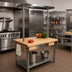 Thumbnail image #3 for John Boos Cucina Grande 48 Inch x 36 Inch Maple Top Work Table with Stainless Steel Undershelf, Drawer, and Towel Bars