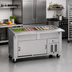 Thumbnail image #2 for DineXpress DXP4CB Cool Breeze 4-Pan Full-Size Refrigerated Cold Food Serving Counter