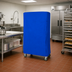 Thumbnail image #2 for Blue 400 Denier Nylon Wire Cart Cover with Zipper Flap, 24 x 36 x 63 Inches
