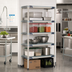 Thumbnail image #2 for MetroMax i Blue 5-Shelf Stationary Polymer Shelving Starter Unit, 36W x 18D x 74H
