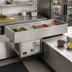 Thumbnail image #2 for Atlas Metal RMX-2 Remote Refrigerated 2-Pan Full-Size Drop-In Cold Food Well