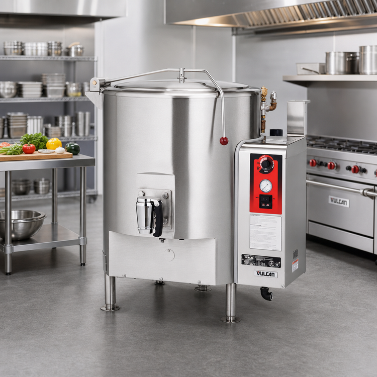 Product image #3 for Vulcan ET150 150-Gallon Electric Fully Jacketed Stationary Steam Kettle