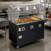 Thumbnail image #2 for Vollrath 2-Series Affordable Portable 3-Well Deluxe Mobile Hot Food Station with Breath Guard