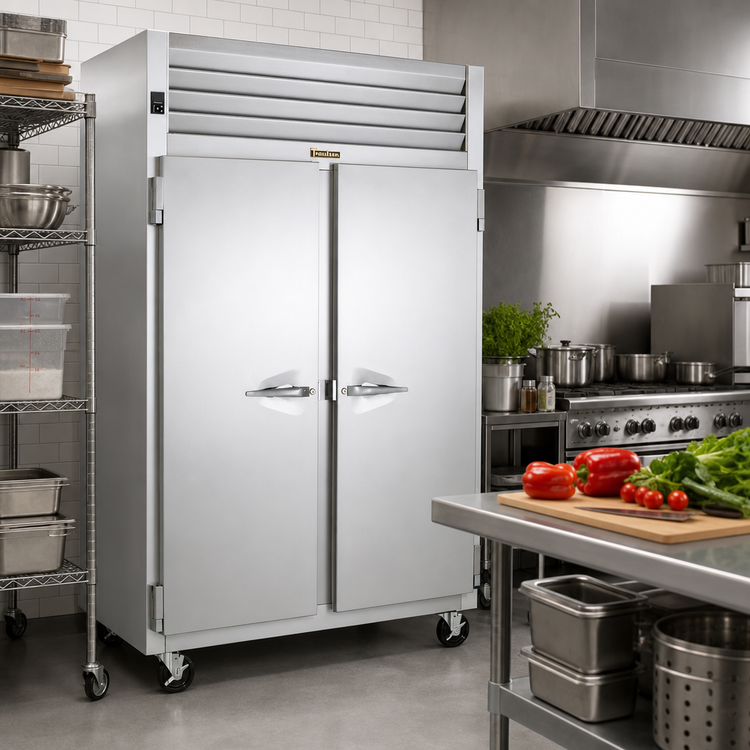Product image #2 for Traulsen Spec-Line 48-Inch Wide Two-Section Remote Reach-In Freezer with Full-Height Solid Doors
