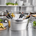 Thumbnail image #2 for American Metalcraft Hammered 18/8 Stainless Steel Party Tub, 25.25 Qt.