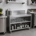 Thumbnail image #2 for Glastender 42-Inch Wide Underbar Drainboard with Open Front Cabinet Base