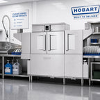 Thumbnail image #2 for Hobart Warewash - Flow CL76-ADV+BUILDUP Single-Tank Conveyor Dishwasher, 245 Racks/Hour, High/Low Temp Convertible
