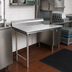 Thumbnail image #2 for Eagle Group Straight Clean Dishtable, 30 x 30 x 43-1/2 Inch, Right-to-Left Operation, 16/304 Stainless Steel Top