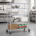 Thumbnail image #2 for Eagle Group 4-Tier Chrome Dolly Truck with 60 x 24 Inch Wire Shelves