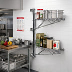 Thumbnail image #2 for Metro Super Erecta SW51C 24-Inch Chrome-Plated Post-Type Wall-Mount End-Unit Shelf Support