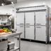 Thumbnail image #2 for Continental Refrigerator 3FESNSAHD Three-Section Extra-Wide Shallow Depth Reach-In Freezer with Half Doors