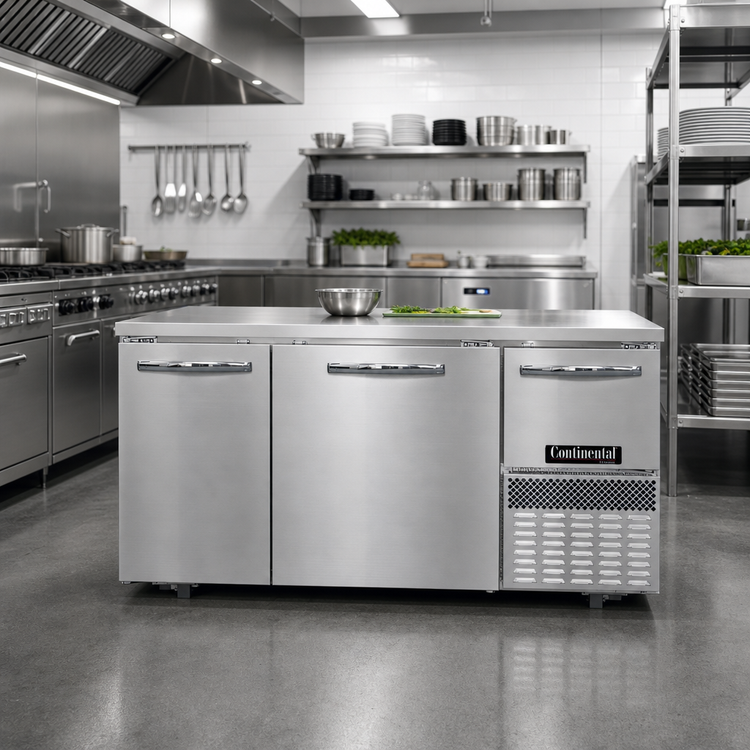 Product image #2 for Continental Refrigerator FA60N-U 60 Inch 3-Section Undercounter Freezer Base