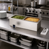 Thumbnail image #2 for Duke Slimline Drop-In Waterless Electric Hot Food Well with (2) 12 x 20 Inch Pans