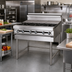 Thumbnail image #2 for Titan JMRH-6ST 72-Inch Modular Heavy Duty Gas Range with 6 Open Burners and 6 Hot Tops