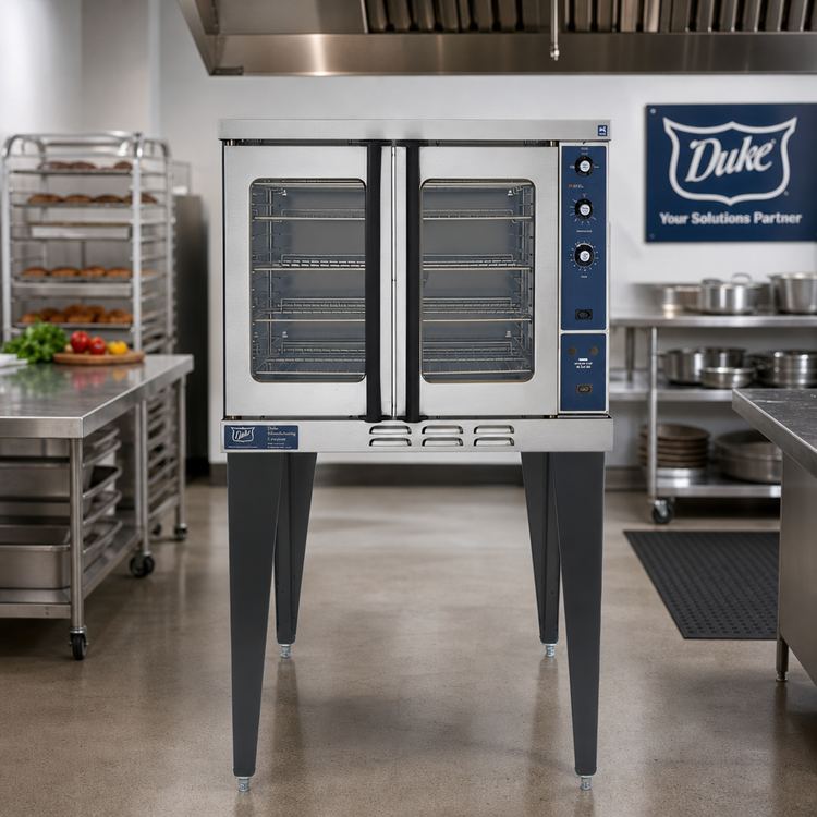 Product image #2 for Duke 613Q-E1XX Single Deck Full-Size Electric Convection Oven with Solid State Controls