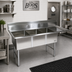 Thumbnail image #2 for John Boos E-Series 3-Compartment Stainless Steel Floor Model Sink with Right-Hand Drainboard