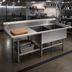 Thumbnail image #2 for John Boos Pro-Bowl 2-Compartment Stainless Steel Sink with Left Drainboard and 20