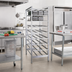 Thumbnail image #2 for New Age Stationary Rear-Loading Aluminum Can Rack with Adjustable Feet, 162 #10 / 216 #5 Capacity