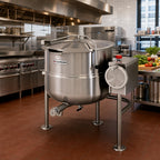 Thumbnail image #2 for Cleveland Range KDL40T 40-Gallon Direct Steam Tilting Kettle with 2/3 Steam Jacket and 316 Stainless Steel Interior