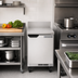 Thumbnail image #3 for Beverage-Air WTR20HC Shallow Depth Solid Door Worktop Refrigerator, 20 Inch, 1 Section