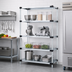 Thumbnail image #2 for Quantum Solid Shelving Starter Kit, 60W x 14D x 74H, Stationary Commercial Shelving Unit with 4 Shelves