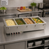 Thumbnail image #2 for Vollrath Four-Well Drop-In Electric Hot Food Well with Auto-Fill, Manifold Drain, 12 x 20 Inch Pans, 208-240V