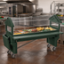Thumbnail image #3 for SixStar™ Youth Portable Ice-Cooled Food Bar with Legs, 6 Ft., 5-Pan, Forest Green