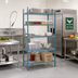 Thumbnail image #2 for EagleGard 5-Tier Starter Wire Shelving Unit, 30 x 18 x 74 Inches, Blue-Green Hybrid Epoxy Finish