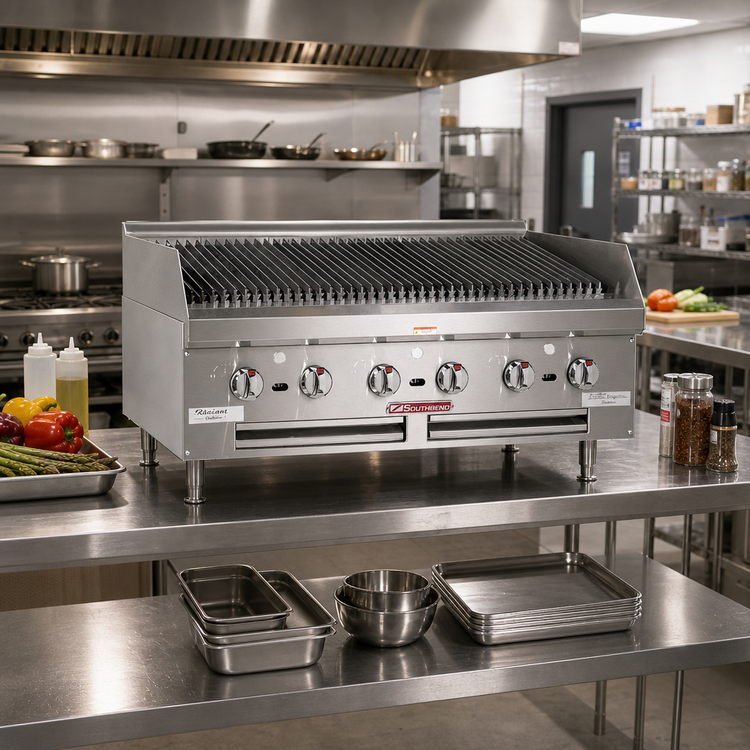 Product image #2 for Southbend HDC-60 60-Inch Countertop Gas Charbroiler with Radiant Heat