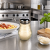 Thumbnail image #2 for American Metalcraft Clear 6 oz. Glass Beehive Cheese Shaker with Perforated Stainless Steel Top