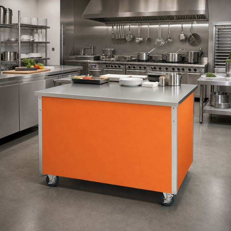 Product image #2 for Vollrath 4-Series Signature Server® Mobile Modular Utility Station with Stainless Steel Countertop, 28 x 28 x 34 Inches