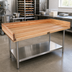 Thumbnail image #2 for BK Resources 60 Inch x 30 Inch Hard Maple Bakers' Table Replacement Top with 4 Inch Coved Risers
