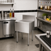 Thumbnail image #3 for Top Shelf TS Series 20-Inch Freestanding Stainless Steel Underbar Drainboard with 6-Inch Backsplash