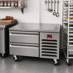 Thumbnail image #2 for Southbend (Middleby) Platinum 30072RSB 72-Inch Low-Height Remote Freezer Base with 4 Self-Closing Drawers
