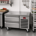 Thumbnail image #2 for Southbend Platinum Series 72-Inch Low-Height Remote Freezer Base with 4 Self-Closing Drawers